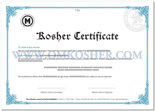国际Kosher认证(犹太洁食认证)流程