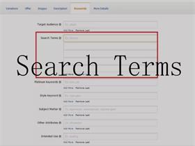 Search terms什么意思，Search terms怎么写？